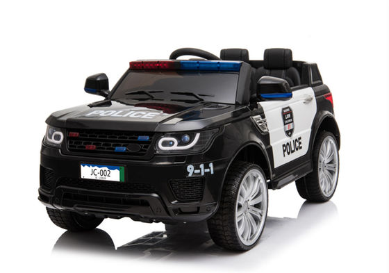 Conduite sur une voiture de police en plastique Jouets électriques pour enfants Musique et lumière inclus