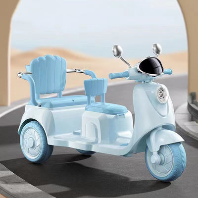 Joueur multifonctionnel à batterie et scooter biplace Bluetooth pour enfants de 2 à 6 ans