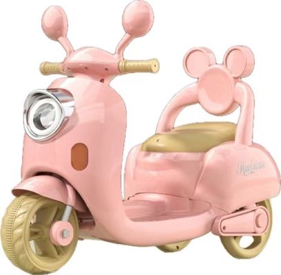 3 à 4 ans Bébé à vélo à trois roues Jouet de voiture avec batterie et taille de carton 78*66*38 cm