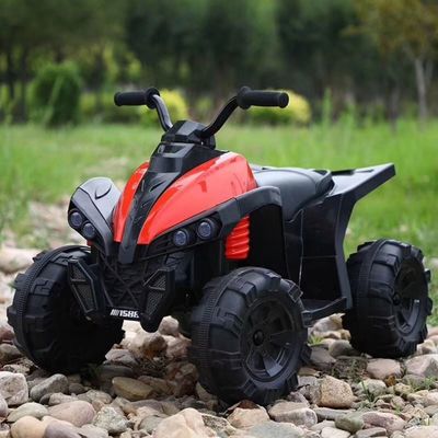 Les enfants conduisent des voitures pour les enfants pour conduire un VTT avec de la musique et des lumières 12V alimenté par batterie