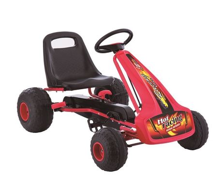 Les enfants de 2 à 7 ans montent sur une pédale de voiture Go-Karting en plastique avec embrayage et frein