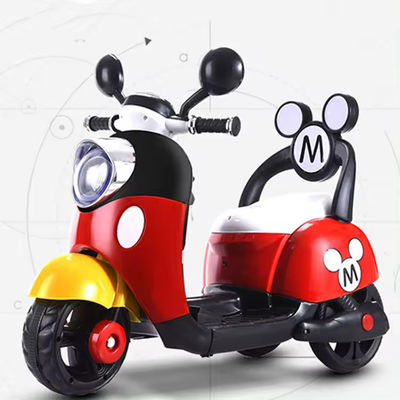 Chargement à distance Voiture musicale à tricycle électrique pour enfants pour l'enseignement préscolaire en rose