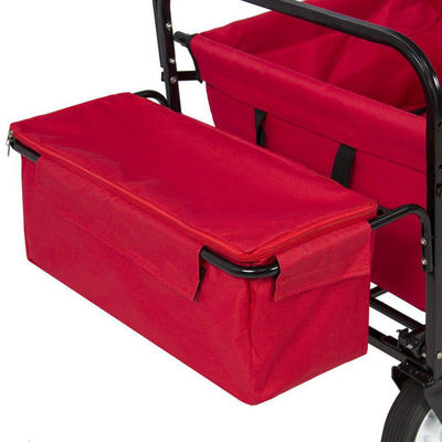 Tubes en acier 25*10*0.7CM Chariot de plage portable pour jardin extérieur