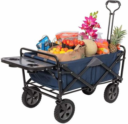 Tubes en acier 25*10*0.7CM Chariot de plage portable pour jardin extérieur