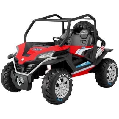 Populaire 12V UTV Voyage en voiture pour les enfants télécommande LED deux places rouge bleu blanc