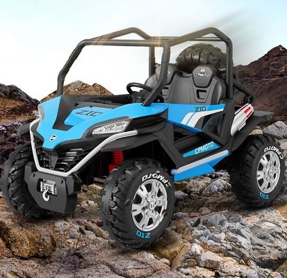 Populaire 12V UTV Voyage en voiture pour les enfants télécommande LED deux places rouge bleu blanc