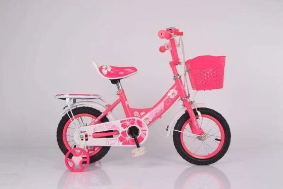 4 à 14 ans Âge 2023 Vélo à pédales de 16 pouces à deux roues avec deux supports à clous et un pare-chocs en plastique