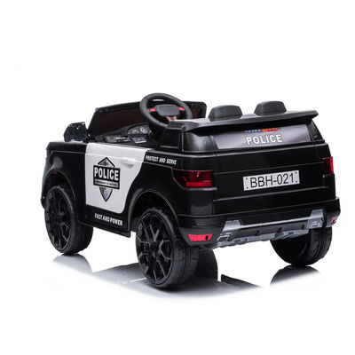 Type PP plastique style policier voiture pour enfants jouets Voiture avec télécommande électrique 12V