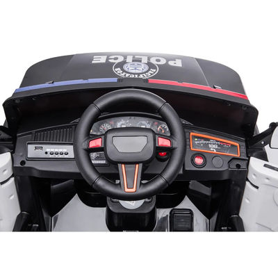 Type PP plastique style policier voiture pour enfants jouets Voiture avec télécommande électrique 12V