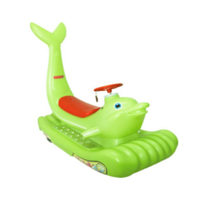 Unisexe Voyage électrique en voiture pour les enfants et les adultes Parque d'attractions aux dauphins colorés