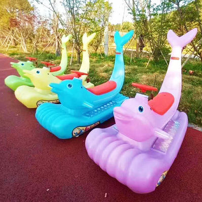 Unisexe Voyage électrique en voiture pour les enfants et les adultes Parque d'attractions aux dauphins colorés
