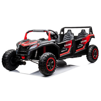 Commande à distance 24v UTV 4 places Voyage en voiture pour adultes et enfants en rouge rose