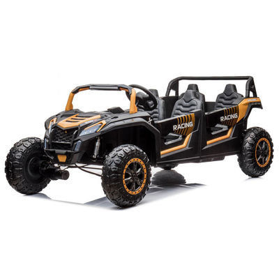 Commande à distance 24v UTV 4 places Voyage en voiture pour adultes et enfants en rouge rose